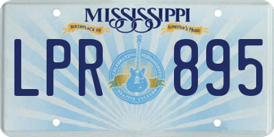 MS license plate LPR895