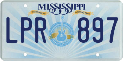 MS license plate LPR897