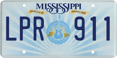 MS license plate LPR911