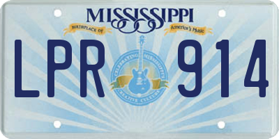 MS license plate LPR914