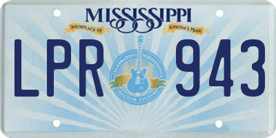 MS license plate LPR943
