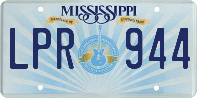 MS license plate LPR944