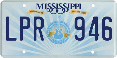 MS license plate LPR946