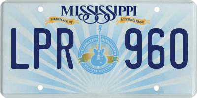 MS license plate LPR960