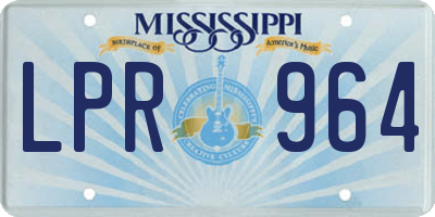 MS license plate LPR964