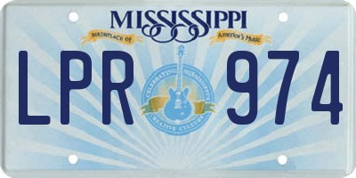 MS license plate LPR974