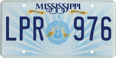 MS license plate LPR976