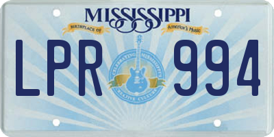 MS license plate LPR994