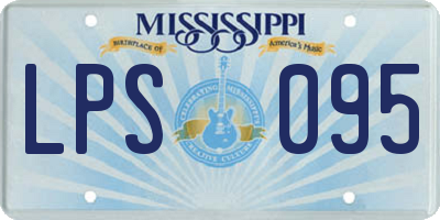 MS license plate LPS095