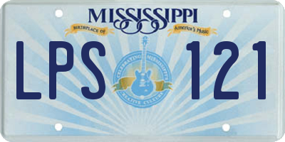 MS license plate LPS121