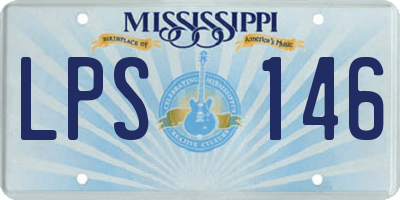 MS license plate LPS146