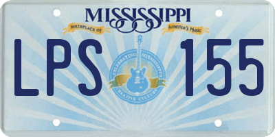 MS license plate LPS155