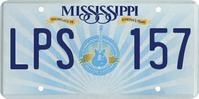 MS license plate LPS157