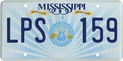 MS license plate LPS159