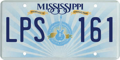 MS license plate LPS161