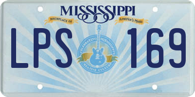 MS license plate LPS169
