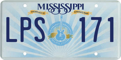 MS license plate LPS171