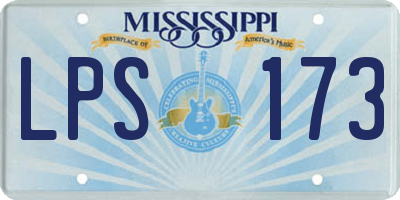 MS license plate LPS173