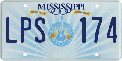 MS license plate LPS174