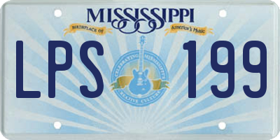 MS license plate LPS199