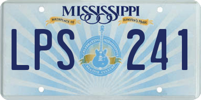 MS license plate LPS241