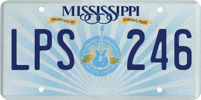 MS license plate LPS246