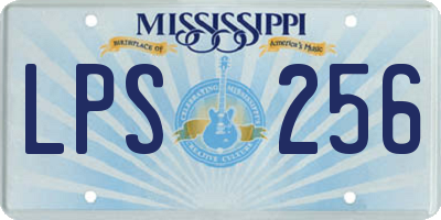 MS license plate LPS256