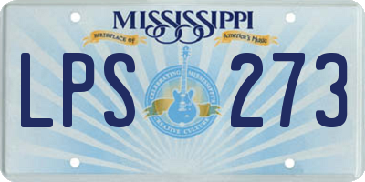 MS license plate LPS273