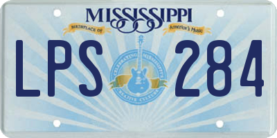 MS license plate LPS284