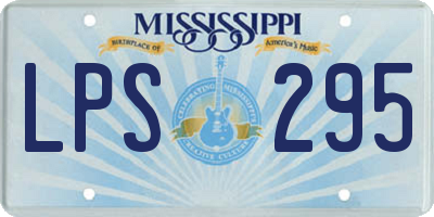 MS license plate LPS295