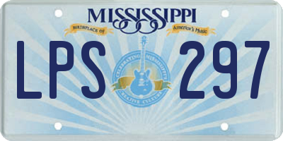 MS license plate LPS297
