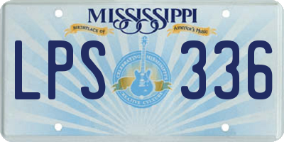 MS license plate LPS336
