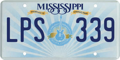 MS license plate LPS339