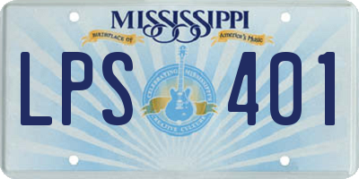 MS license plate LPS401