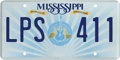 MS license plate LPS411