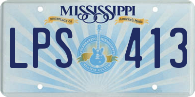 MS license plate LPS413