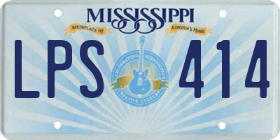 MS license plate LPS414