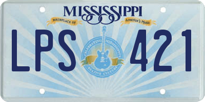 MS license plate LPS421