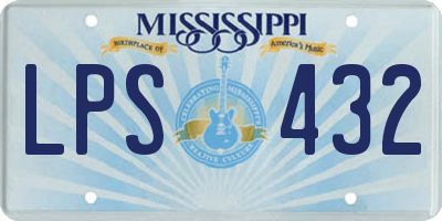 MS license plate LPS432