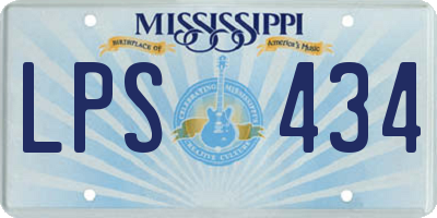 MS license plate LPS434