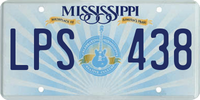 MS license plate LPS438