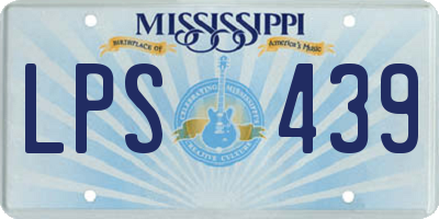 MS license plate LPS439