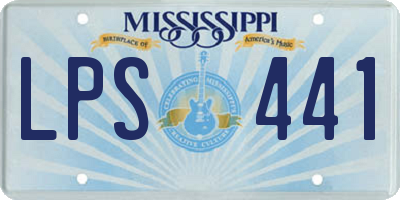 MS license plate LPS441