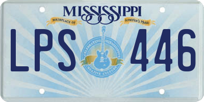 MS license plate LPS446
