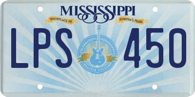 MS license plate LPS450
