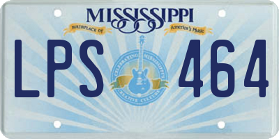 MS license plate LPS464