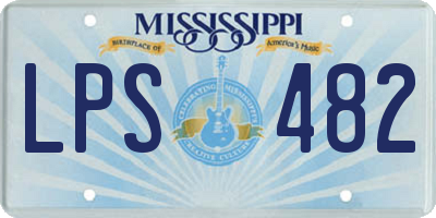 MS license plate LPS482