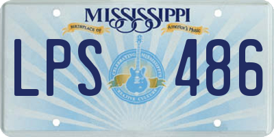 MS license plate LPS486