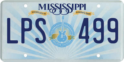 MS license plate LPS499