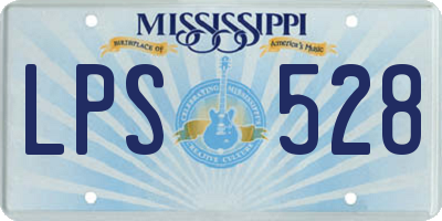 MS license plate LPS528